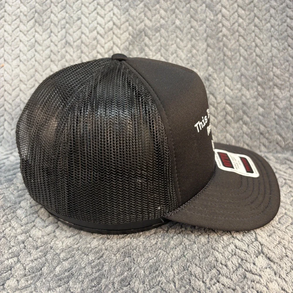 Otto Blackpoint Incident Response Hat Black Foam Trucker Snapback Cap 3932-1